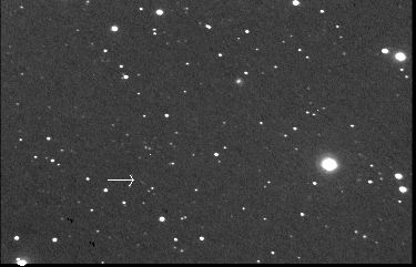 Image CCD de l'astéroïde le 7 avril 2000